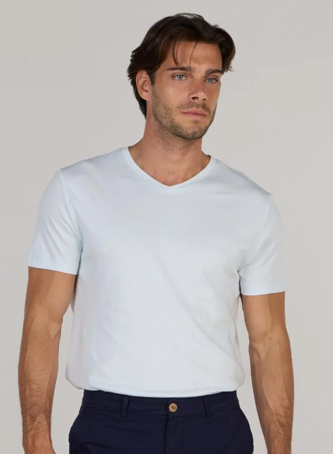 جاست نيتشر قميص كلاسيكي بياقة على شكل حرف